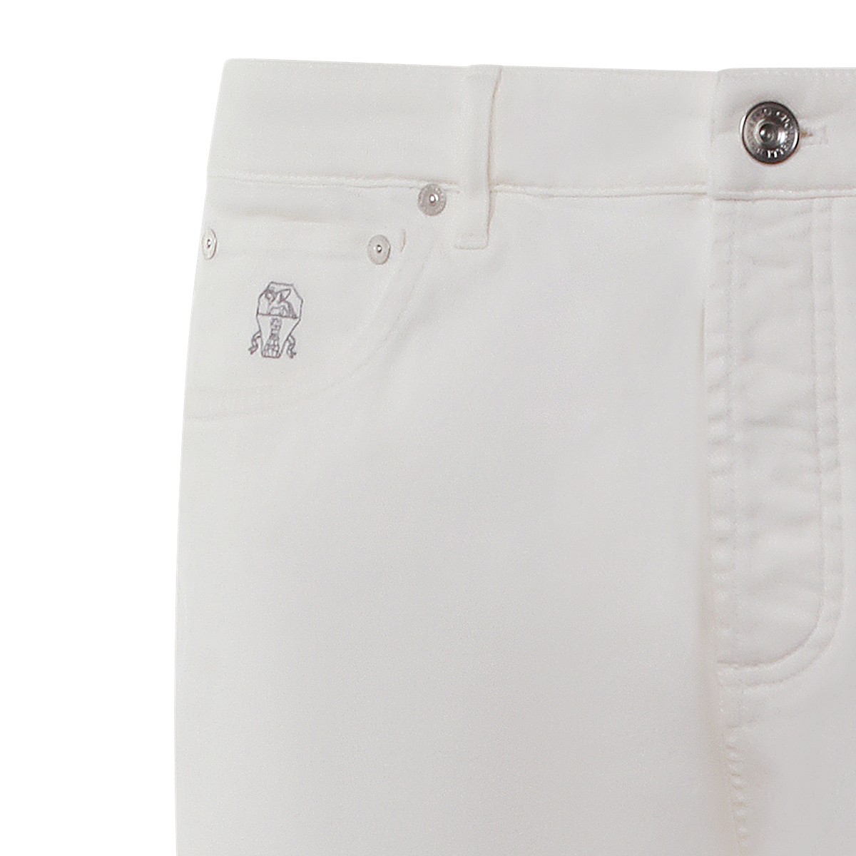WHITE COTTON JEANS