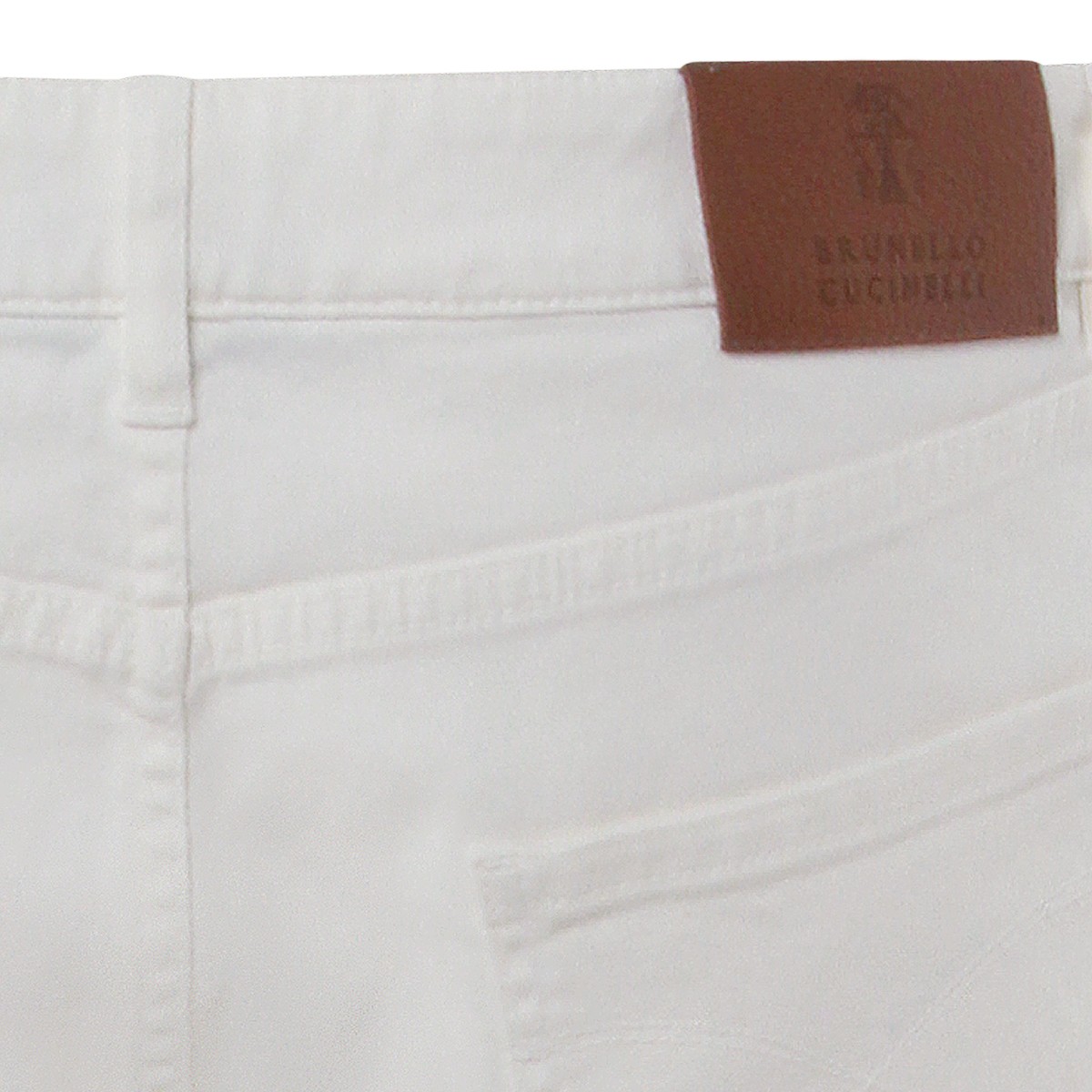 WHITE COTTON JEANS