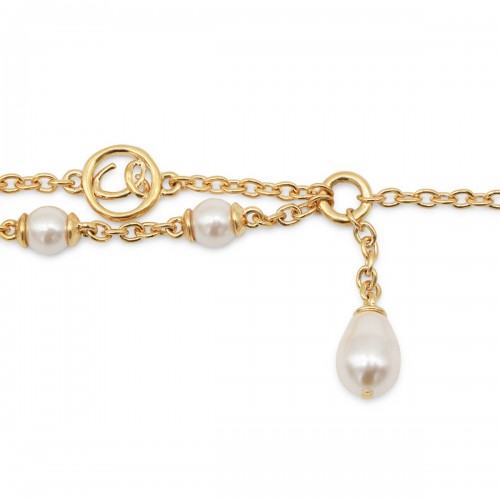 GOLD AND PEARLY BRAS BRACELET