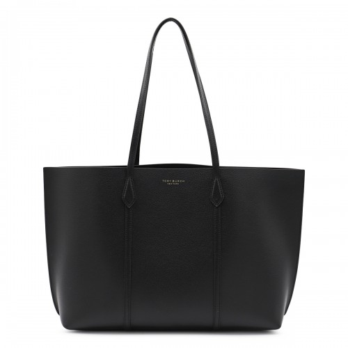 BLACK LEATHER PERRY TOTES