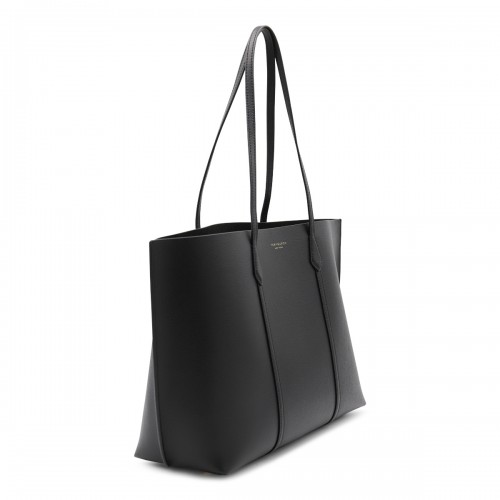 BLACK LEATHER PERRY TOTES