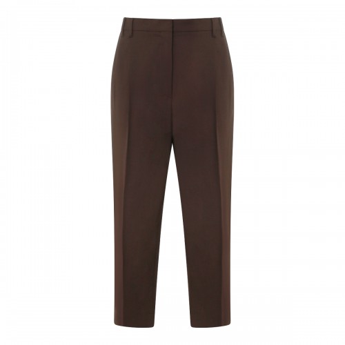 BROWN WOOLO BLEND PANTS