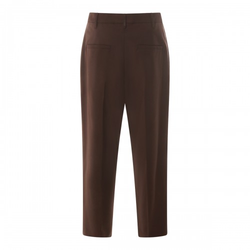 BROWN WOOLO BLEND PANTS 2
