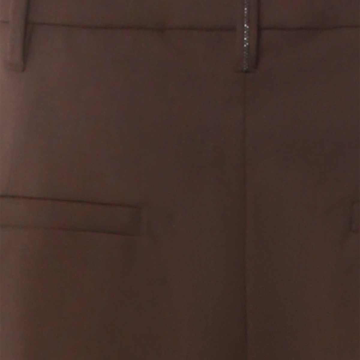 BROWN WOOLO BLEND PANTS