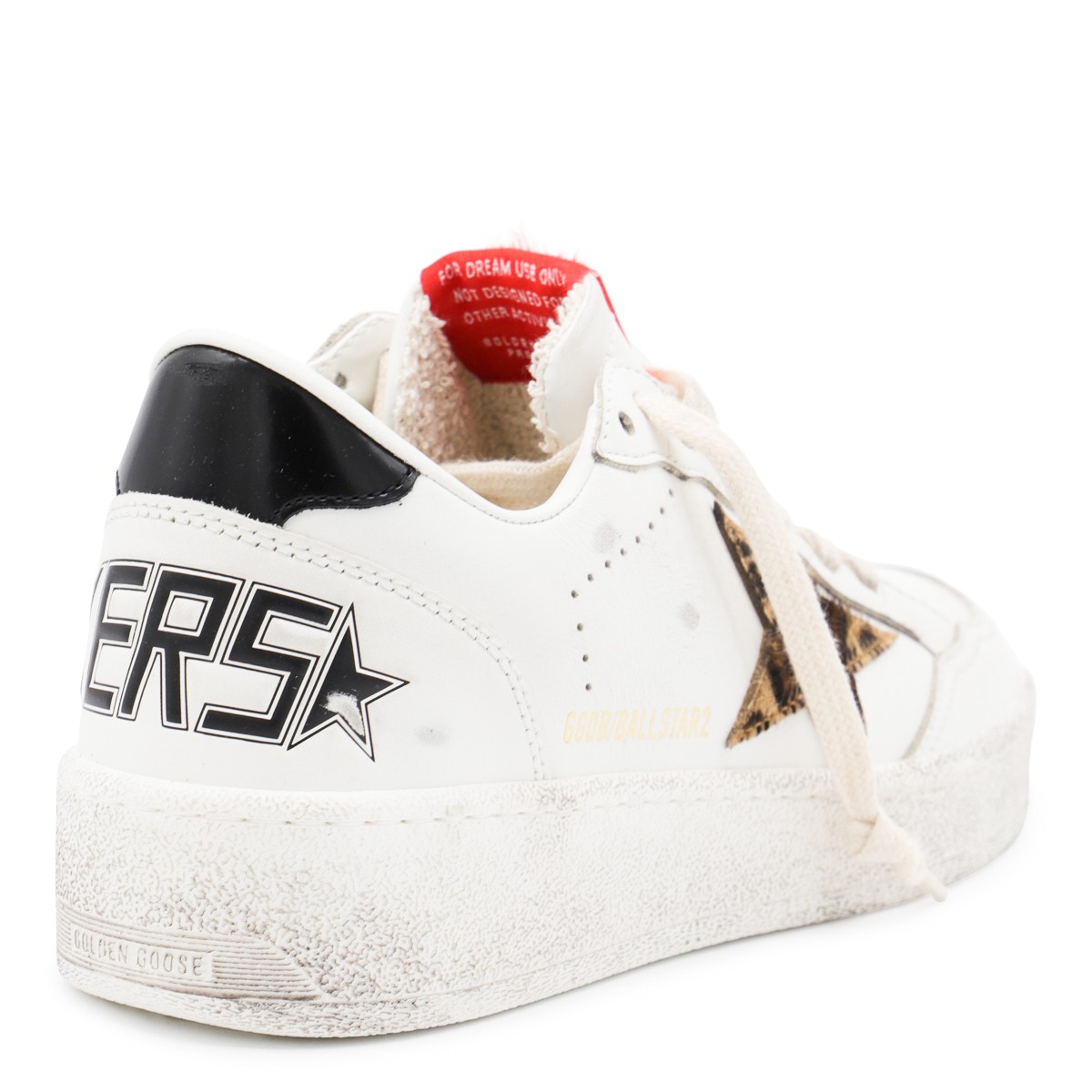 WHITE LEATHER BALLSTAR 2 SNEAKERS