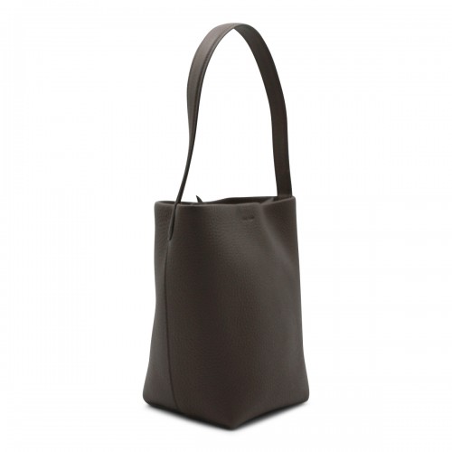 DEEP BROWN LEATHER TOTE 2