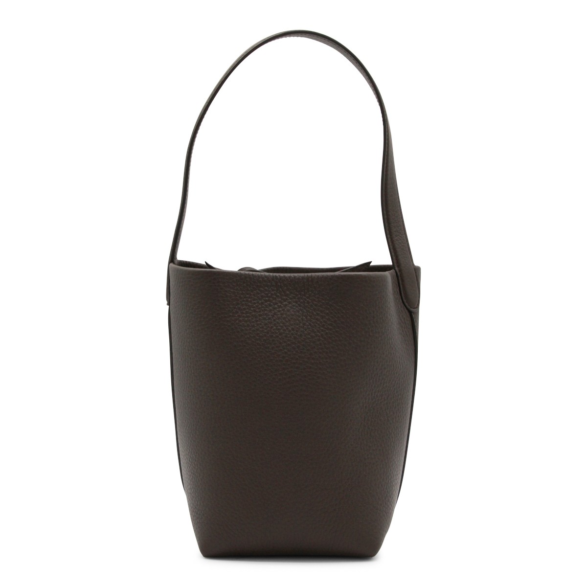 DEEP BROWN LEATHER TOTE