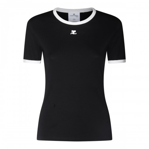 BLACK COTTON T-SHIRT