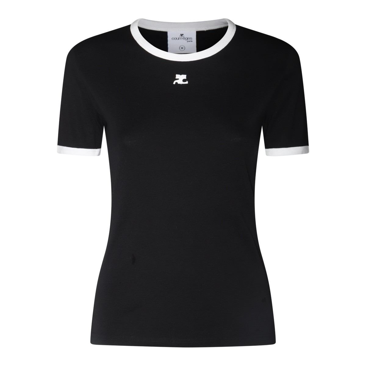BLACK COTTON T-SHIRT