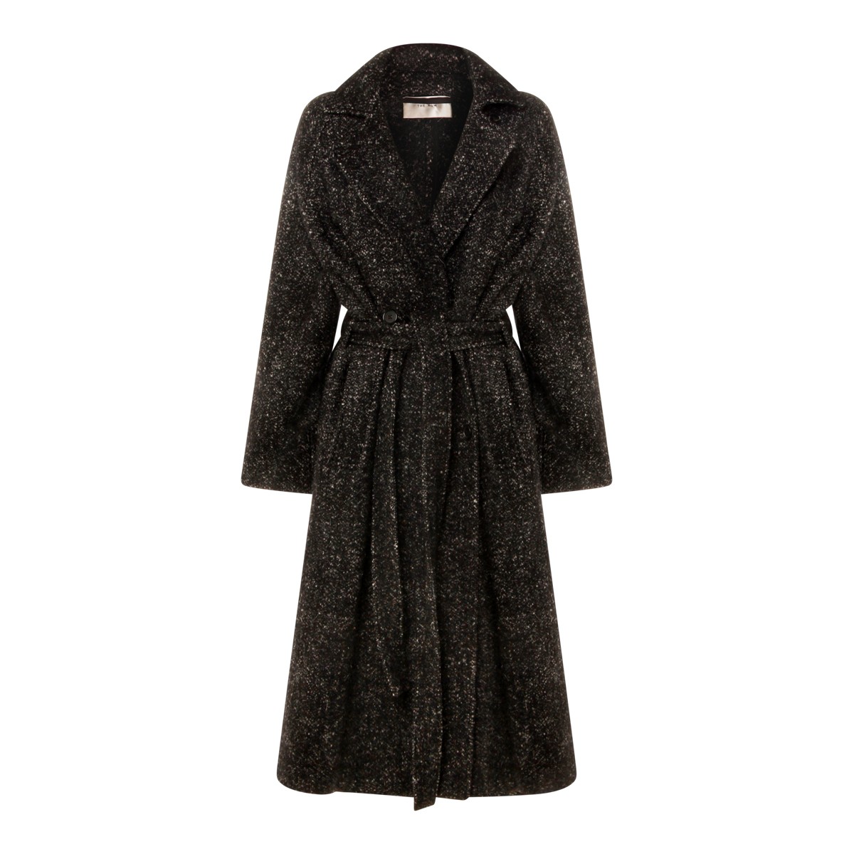 BLACK SILK MACARIA COAT