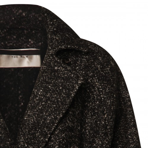 BLACK SILK MACARIA COAT