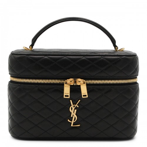 BLACK LEATHER YSL GABY...