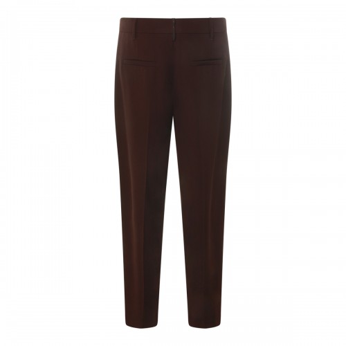 RED WINE WOOL PANTS 2