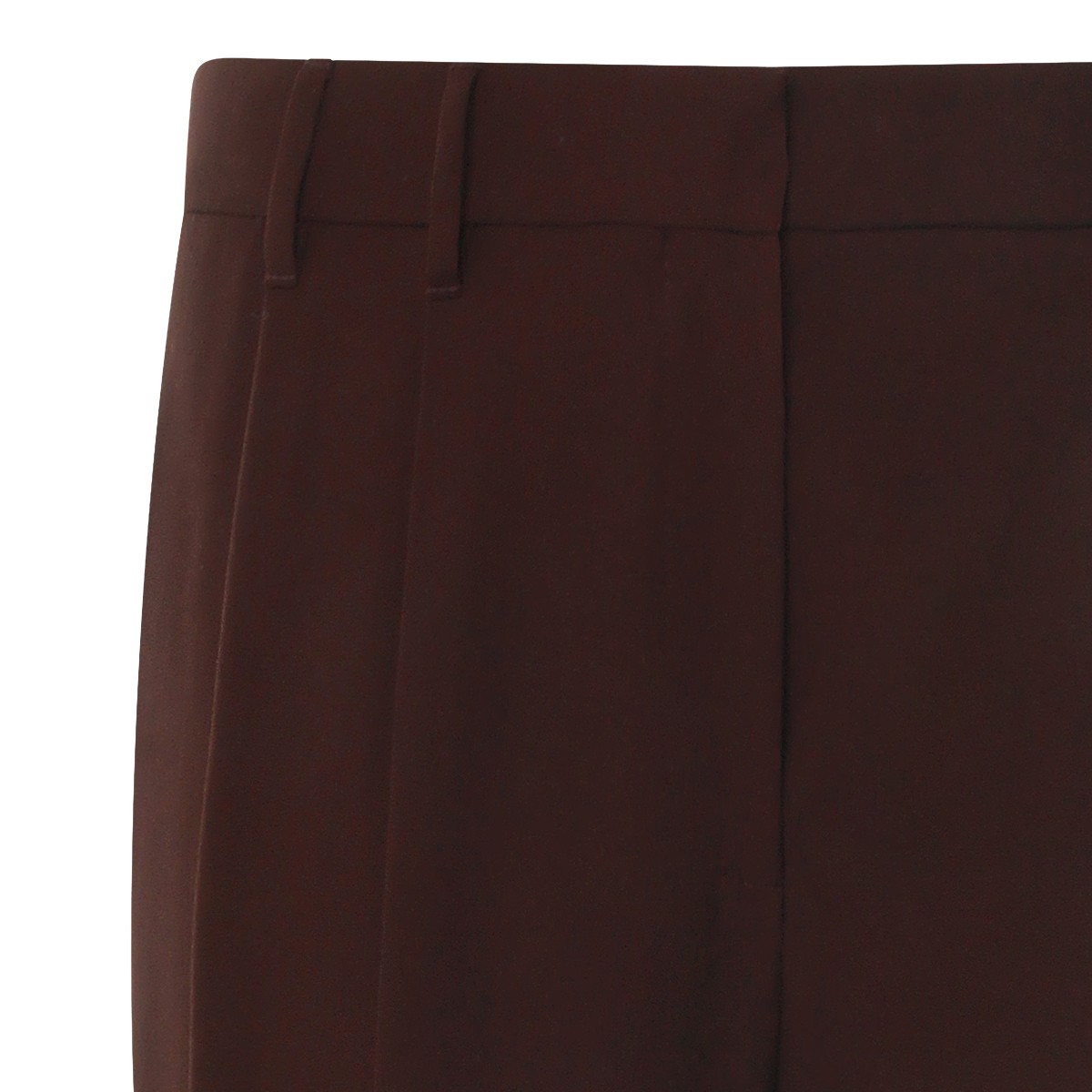 RED WINE WOOL PANTS