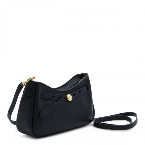 BLACK LEATHER CROSSBODY BAG 2