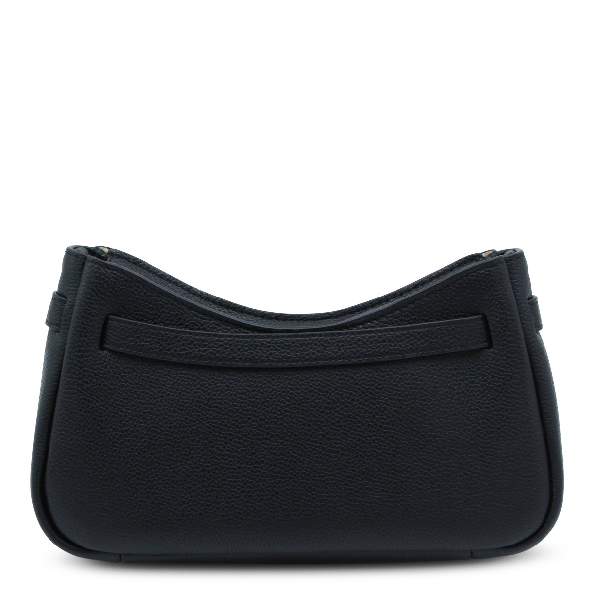 BLACK LEATHER CROSSBODY BAG