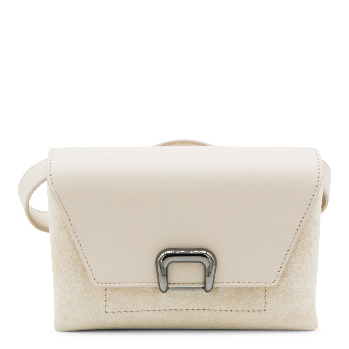 IVORY LEATHER CROSSBODY BAG