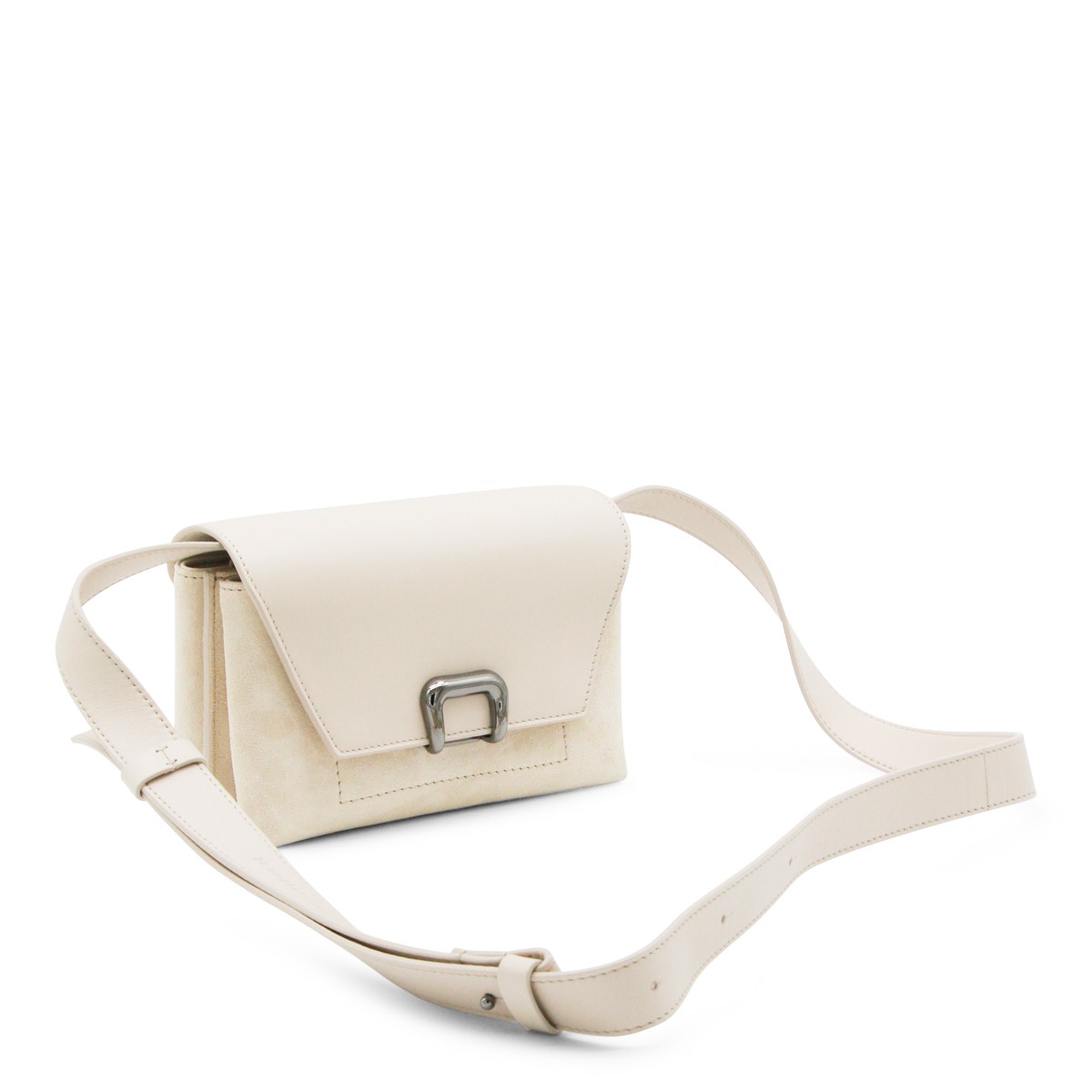 IVORY LEATHER CROSSBODY BAG