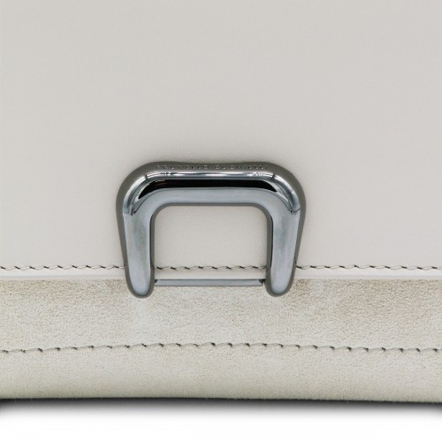 IVORY LEATHER CROSSBODY BAG