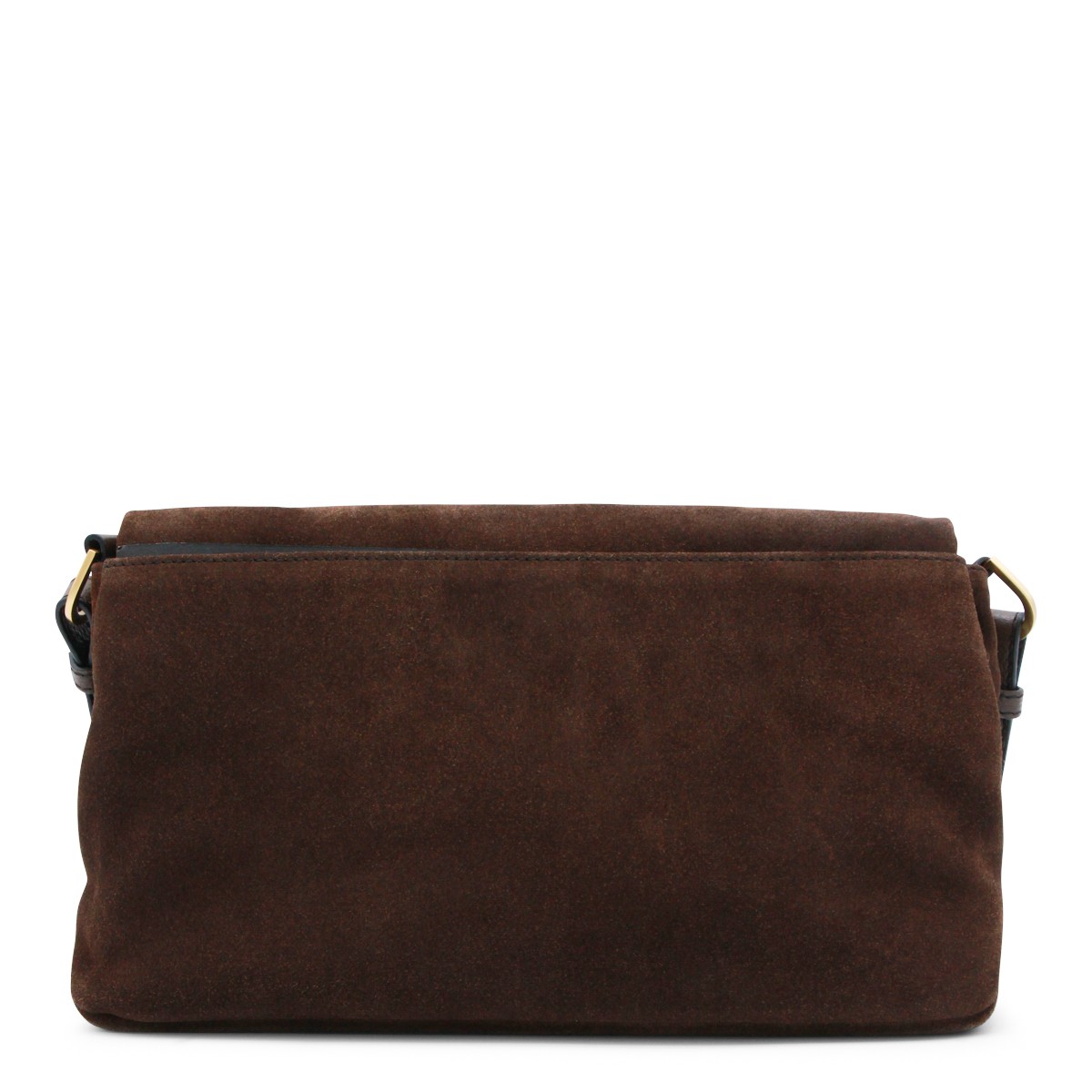WOOD LEATHER ROCK II SUEDE SHOULDER BAG