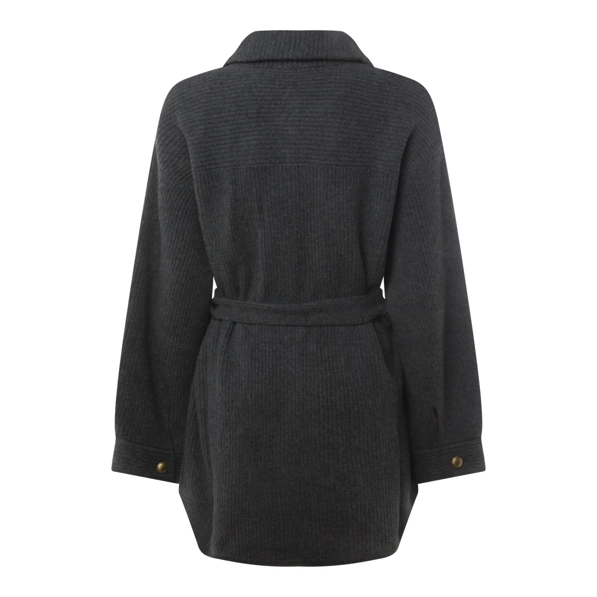 DARK GREY WOOL BLEND KNITWEAR