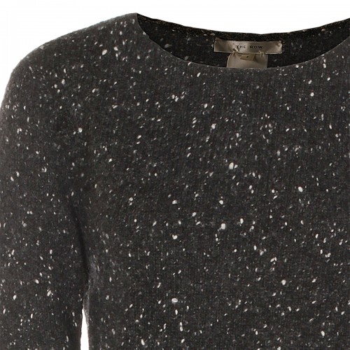 CHARCOAL MELANGE CASHMERE KNITWEAR