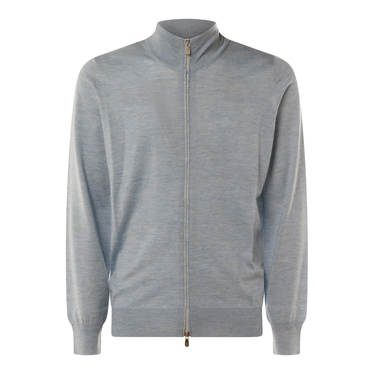 GREY WOOL BLEND KNITWEAR