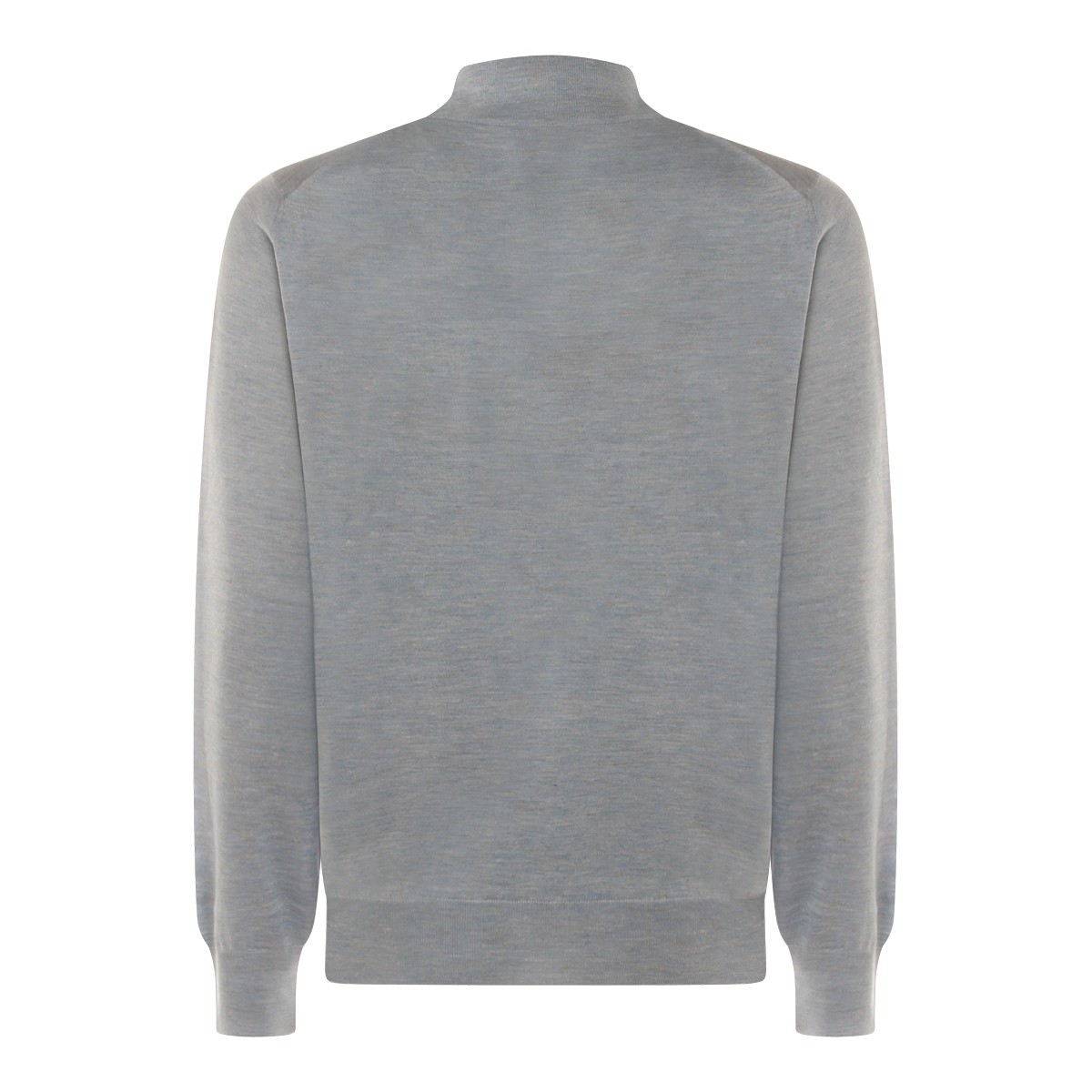 GREY WOOL BLEND KNITWEAR