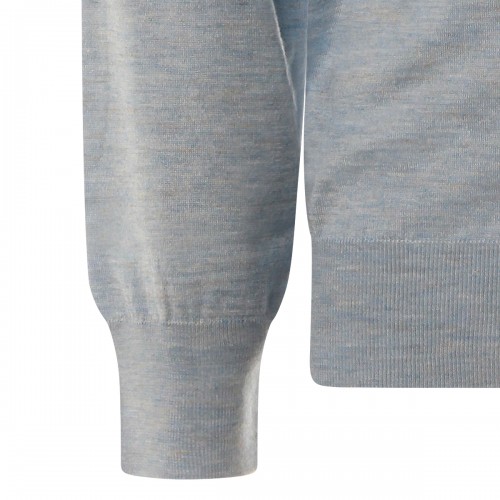 GREY WOOL BLEND KNITWEAR
