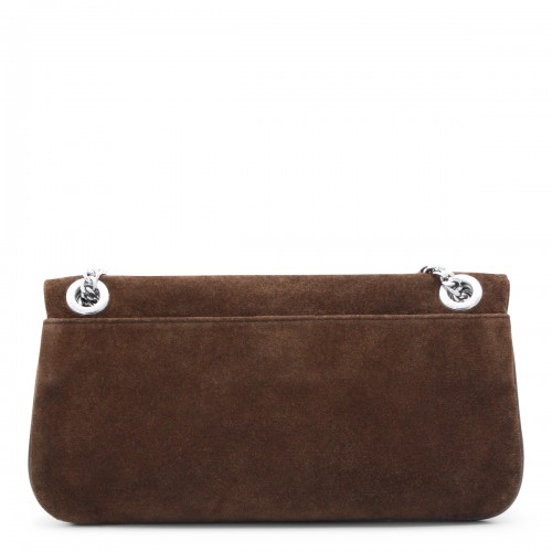 WOOD LEATHER ROCK II SUEDE SHOULDER BAG