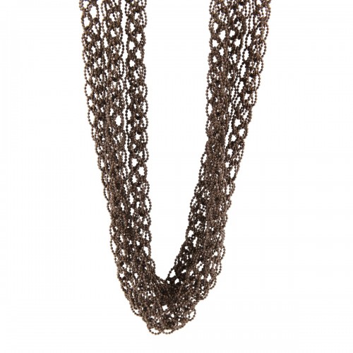 BROWN METAL NECKLACE 2