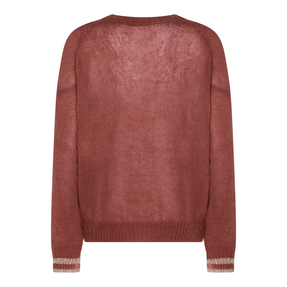 BROWN WOOL BLEND KNITWEAR