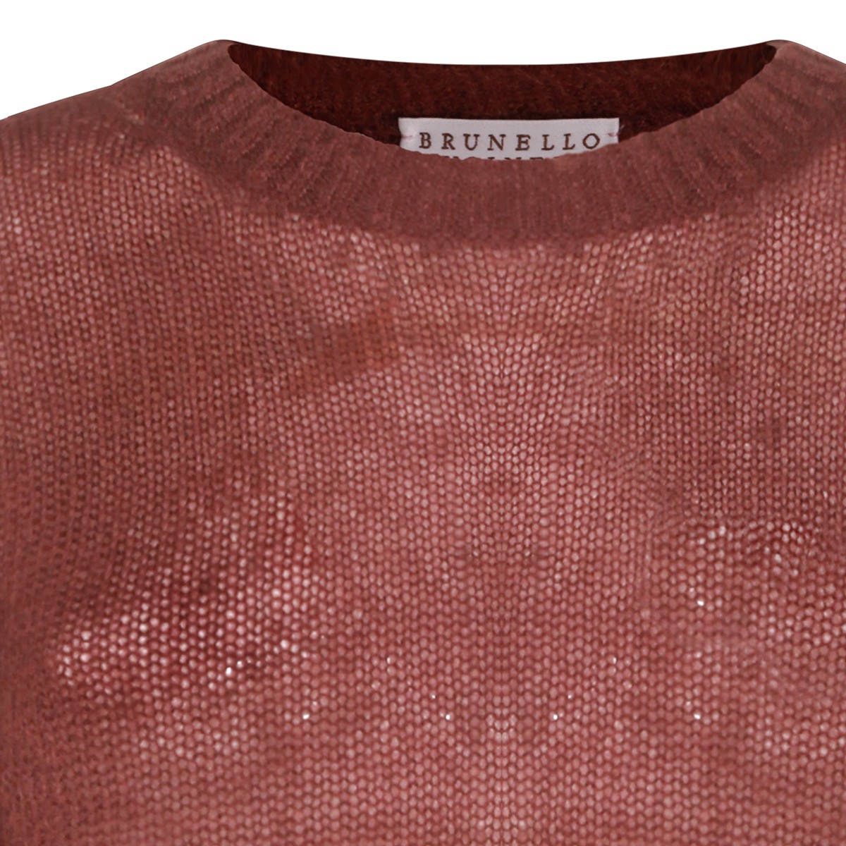 BROWN WOOL BLEND KNITWEAR
