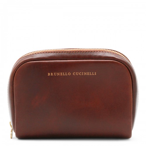 BURGUNDY LEATHER POUCHE