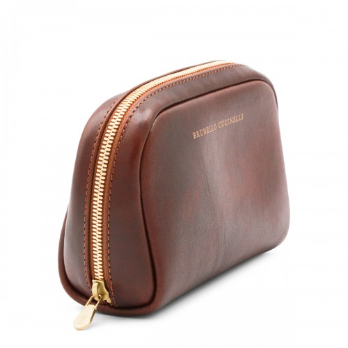 BURGUNDY LEATHER POUCHE 2