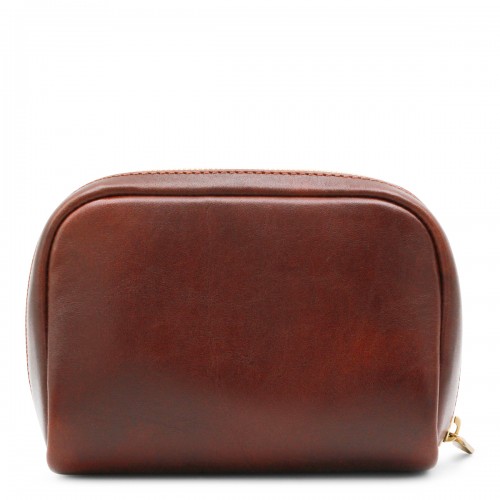 BURGUNDY LEATHER POUCHE