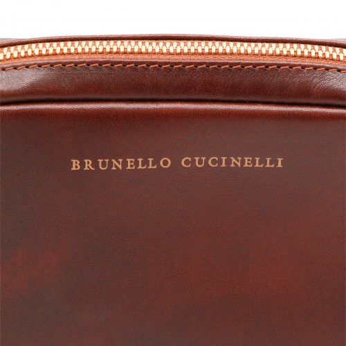 BURGUNDY LEATHER POUCHE