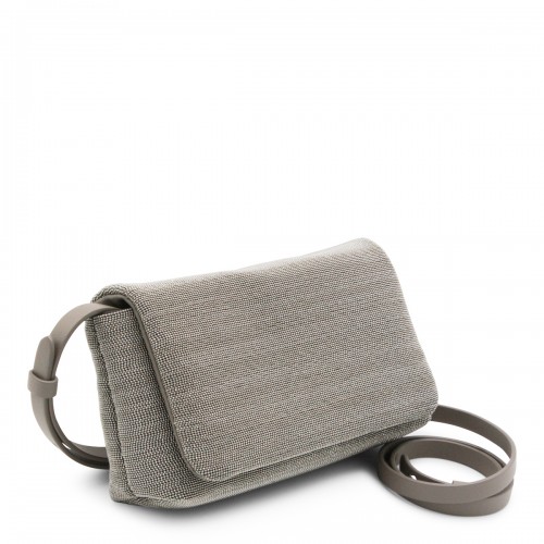 DARK BROWN LEATHER CROSSBODY BAG