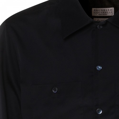 NAVY COTTON SHIRT