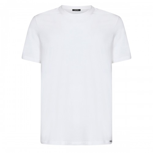 WHITE COTTON T-SHIRT