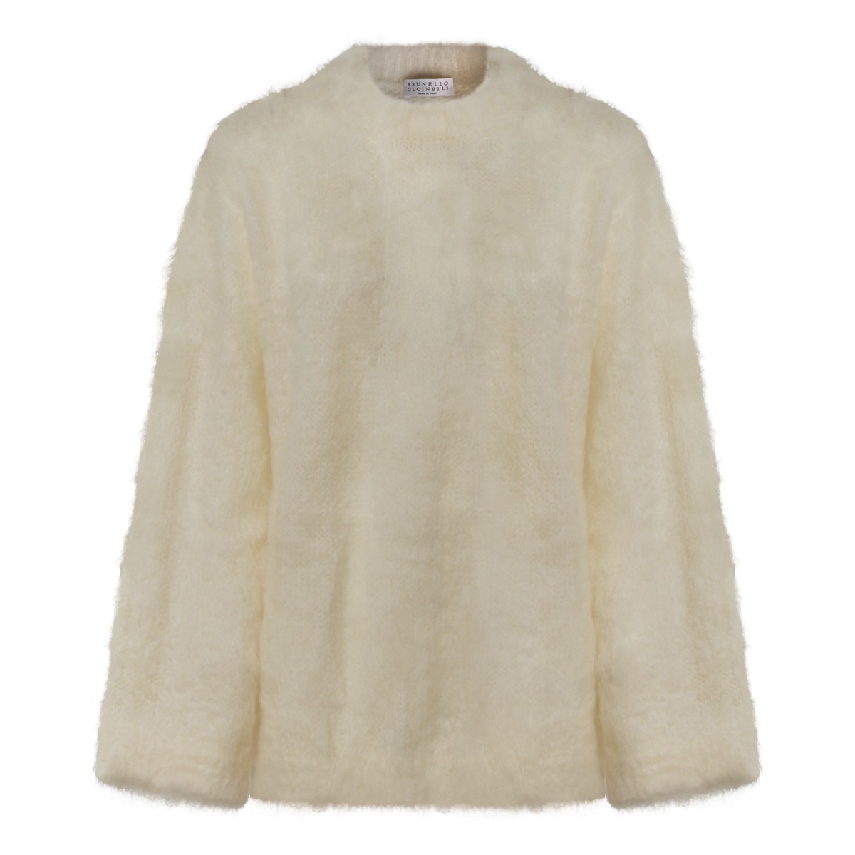 WHITE WOOL KNITWEAR