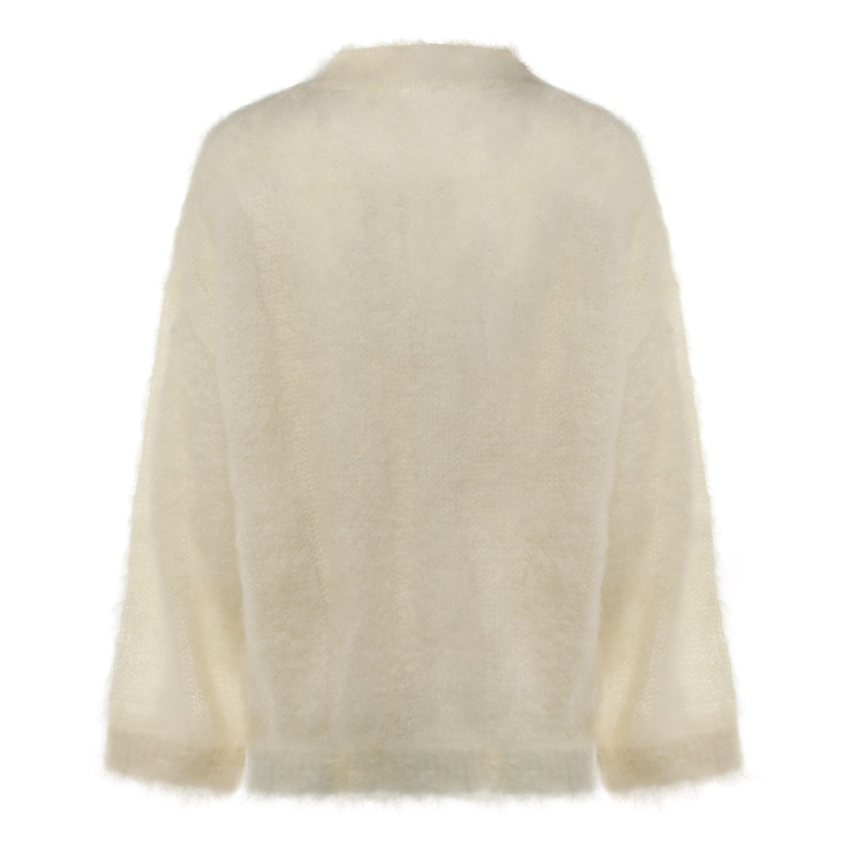 WHITE WOOL KNITWEAR
