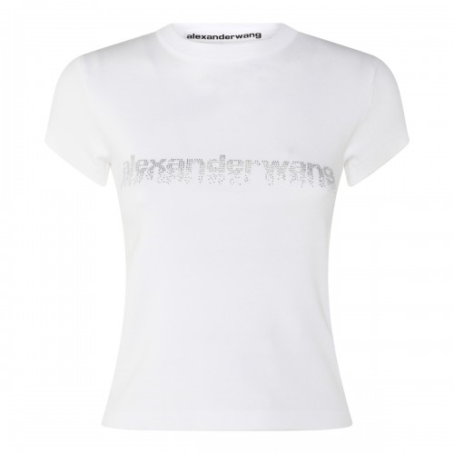 WHITE COTTON T-SHIRT