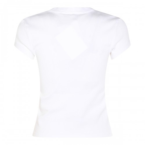 WHITE COTTON T-SHIRT