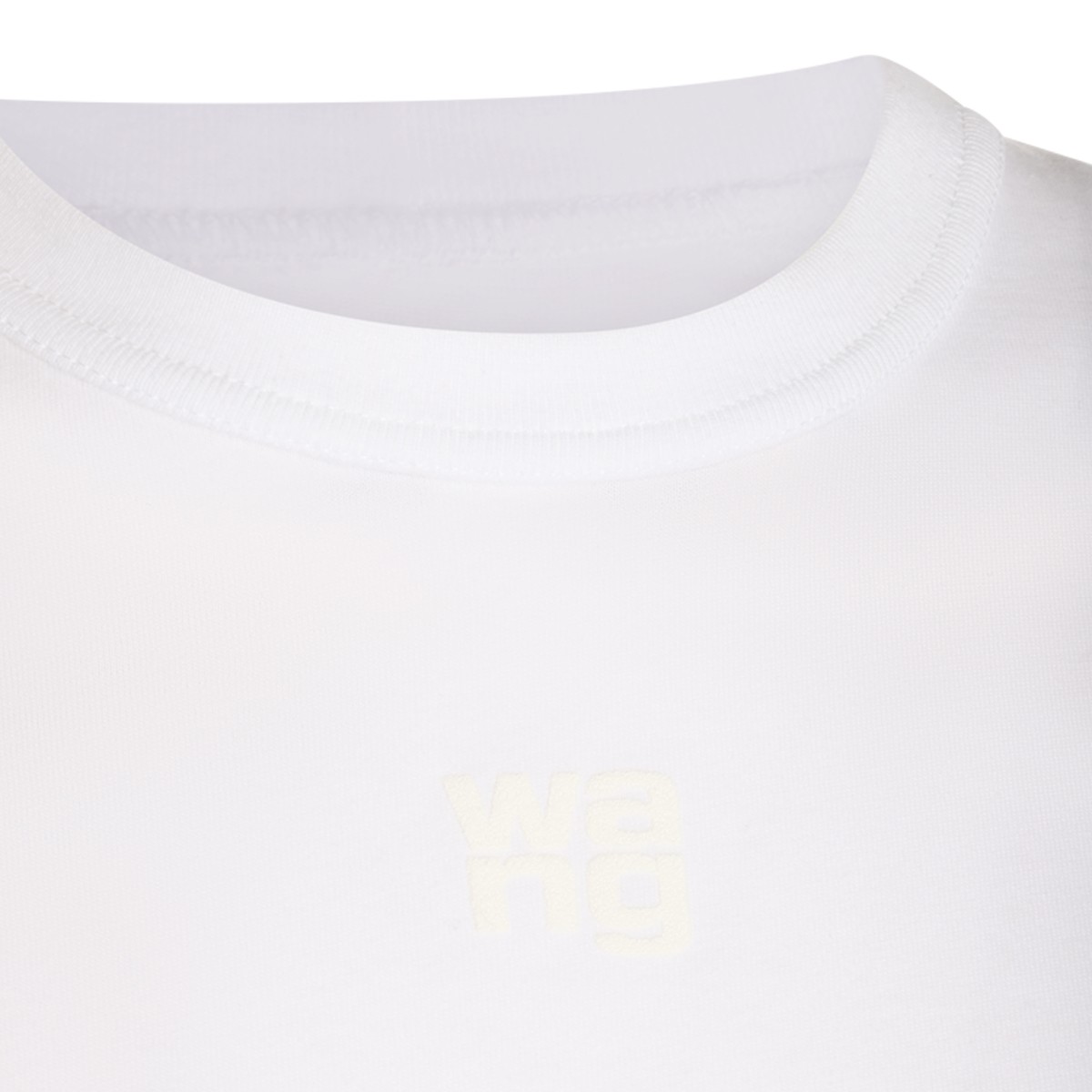 WHITE COTTON T-SHIRT