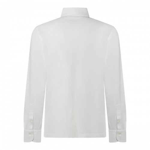 WHITE COTTON POLO SHIRT 2