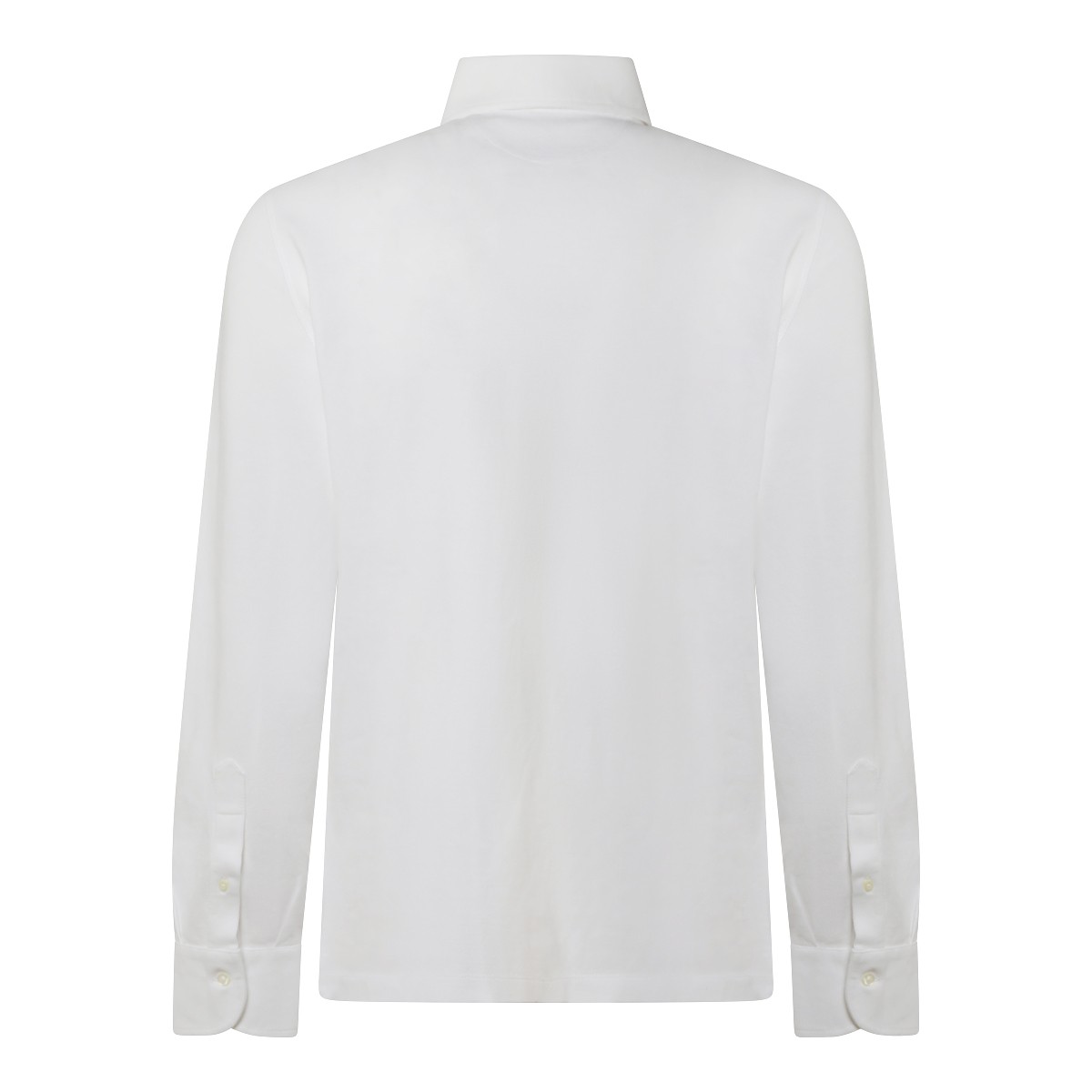 WHITE COTTON POLO SHIRT