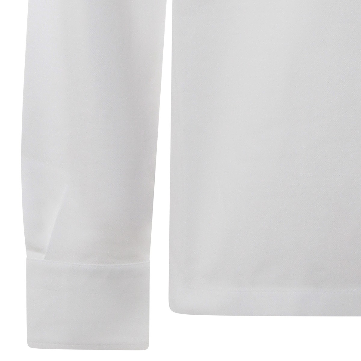 WHITE COTTON POLO SHIRT