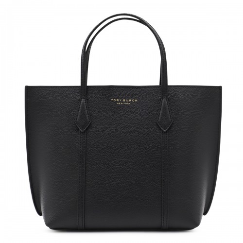 BLACK LEATHER SMALL PERRY TOTES