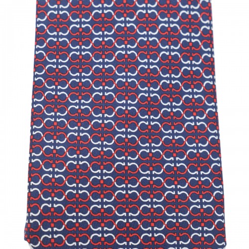 NAVY AND RED SILK TIE 2